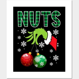 Chest Nuts Christmas Funny Matching Couple Chestnuts Posters and Art